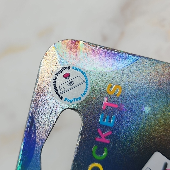 Popsockets Swirl Smoke Black Popgrip Luxe Swappable poptop interchangeab… - Picture 4 of 6